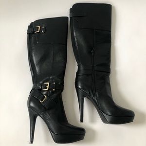 Guess Knee High Boots, Size 8, Black